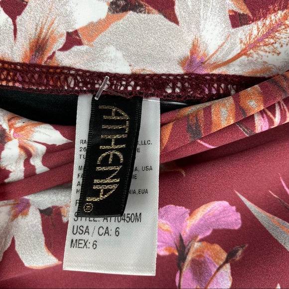 NWOT Athena Kailua High Waist Floral Bikini Bottom 6 - Picture 4 of 8